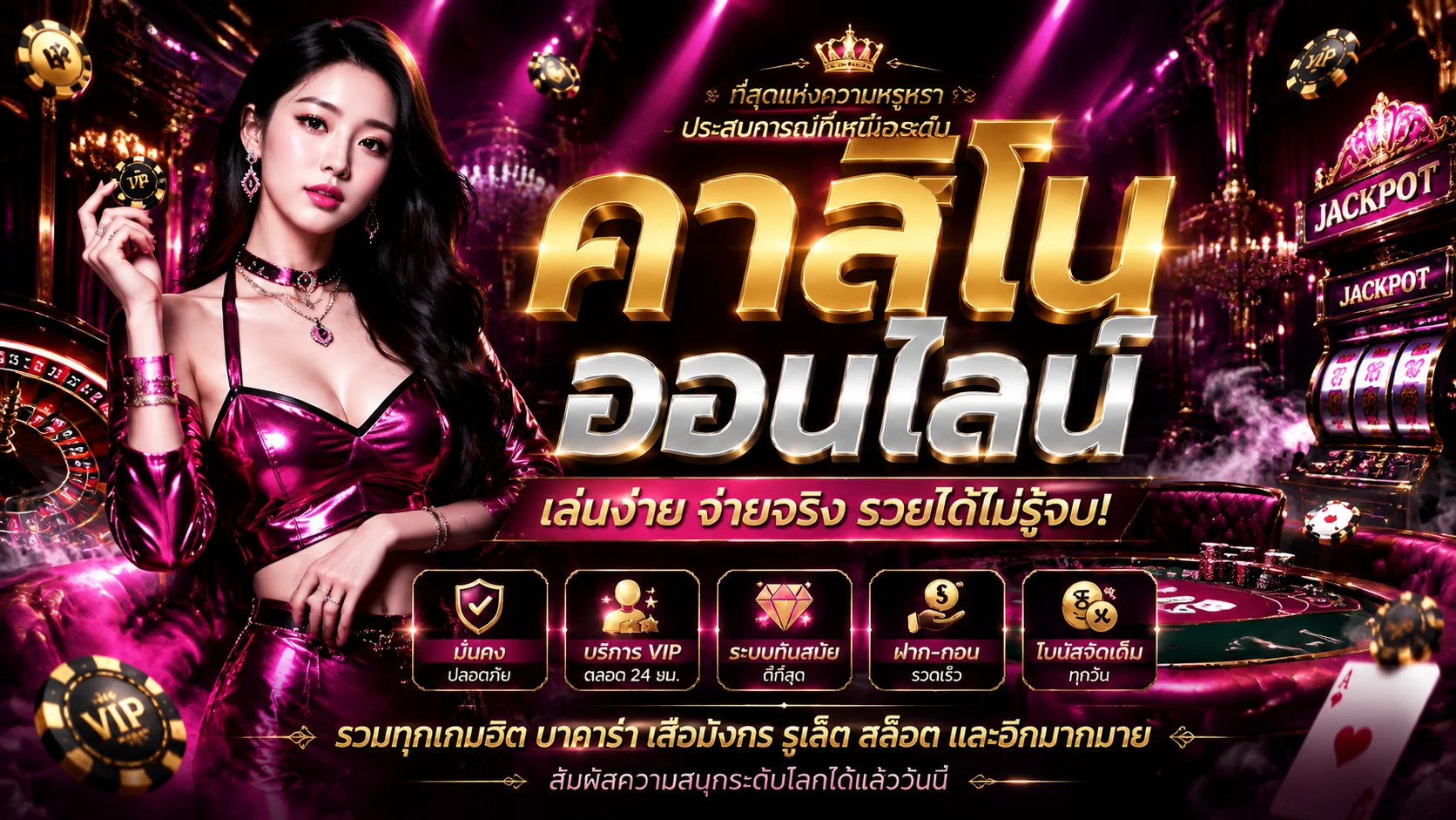 คาสิโนออนไลน์ PLAY433 บาคาร่าสด ถ่ายทอดสดจากค่ายดัง
